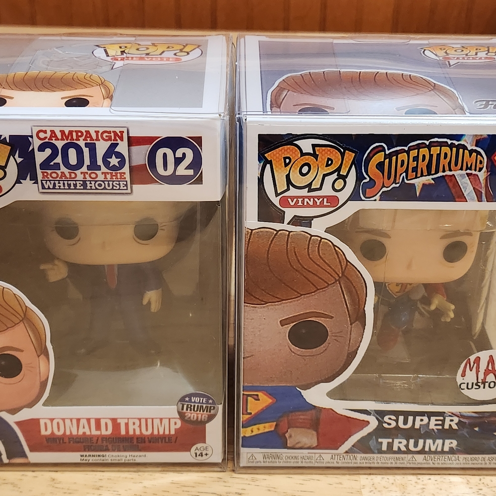 Funko Pop Vinyl Figures - Red, Blue, White